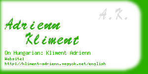 adrienn kliment business card